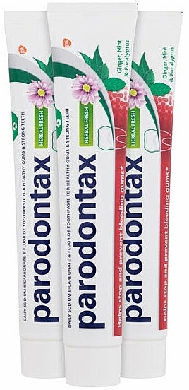 Набор зубных паст - Parodontax Herbal Fresh (toothpaste/3x75ml) — фото N1