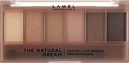 УЦІНКА Палетка тіней для повік - LAMEL Make Up The Natural Dream Eyeshadow Palette * — фото N2