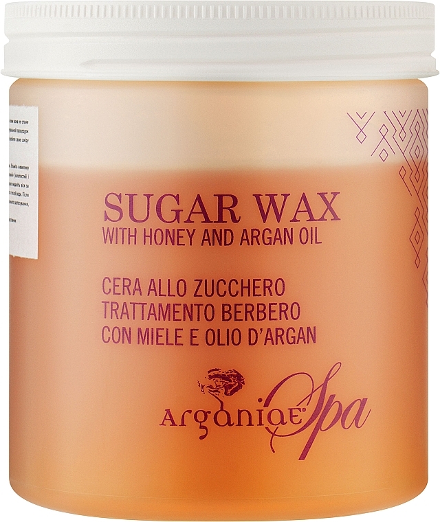Цукровий віск для депіляції, з медом та аргановою олією - Arganiae Spa Sugar Wax With Honey & Argan Oil — фото N2