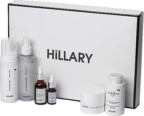 Набор для ухода за жирной и проблемной кожей, 6 продуктов - Hillary Perfect — фото N1