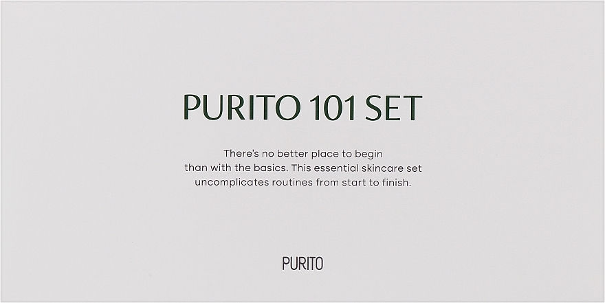 Набор - Purito 101 Set (f/gel/30ml + toner/30ml + ser/15ml + cr/12ml + cr/15ml) — фото N1