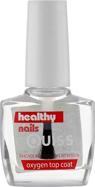 Кислородный закрепитель для нотей - Quiss Healthy Nails №11 Oxygen Top Coat — фото N1