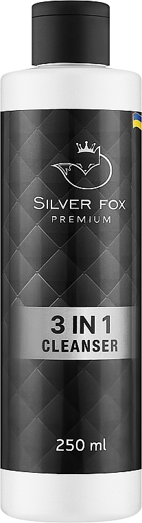 Жидкость для снятия липкого слоя - Silver Fox 3 in 1 Cleanser — фото N1