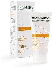 Солнцезащитный крем - Bionnex Preventiva Tinted Sunscreen Cream Spf 50+ — фото N2