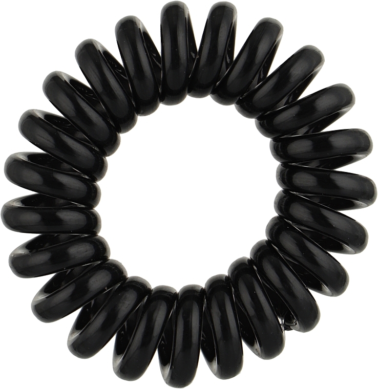 Резинка-пружинка для волосся, Pf-155, чорна - Puffic Fashion
