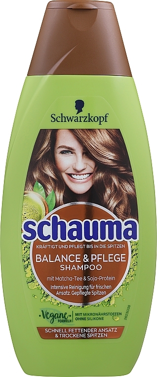 Шампунь "Баланс" для волос с жирными корнями и сухими кончиками - Schauma Shampoo — фото N1