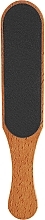 Широка професіональна дерев'яна педикюрна пилка 100/180, чорна - Professional Wooden Foot File 100/180 — фото N2