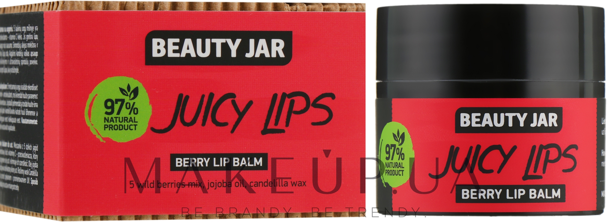 Ягодный бальзам для губ «Juicy Lips» - Beauty Jar Berry Lip Balm — фото 15ml