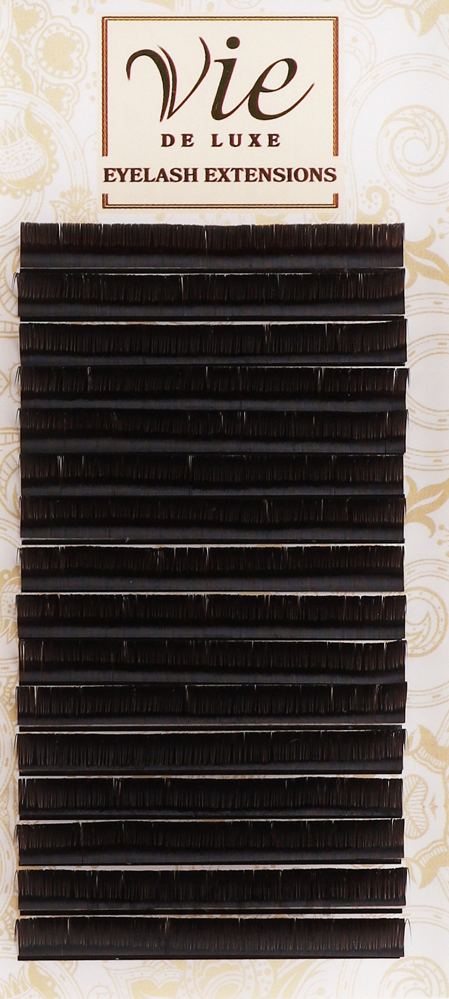 Вії у стрічці темний шоколад С 0,1/11 - Vie de Luxe — фото 1уп