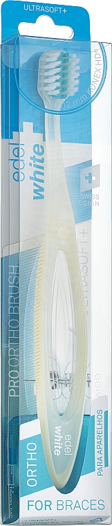 Ортодонтична зубна щітка, біла - Edel+White Pro Ortho Toothbrush