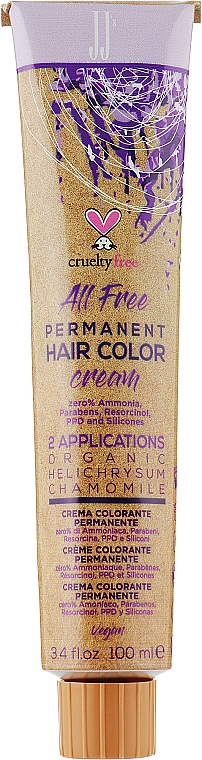 Перманентная крем-краска - JJ's All Free Permanent Hair Color Cream — фото N2