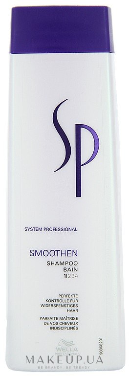 Шампунь для гладкости волос - Wella SP Smoothen Shampoo — фото 250ml