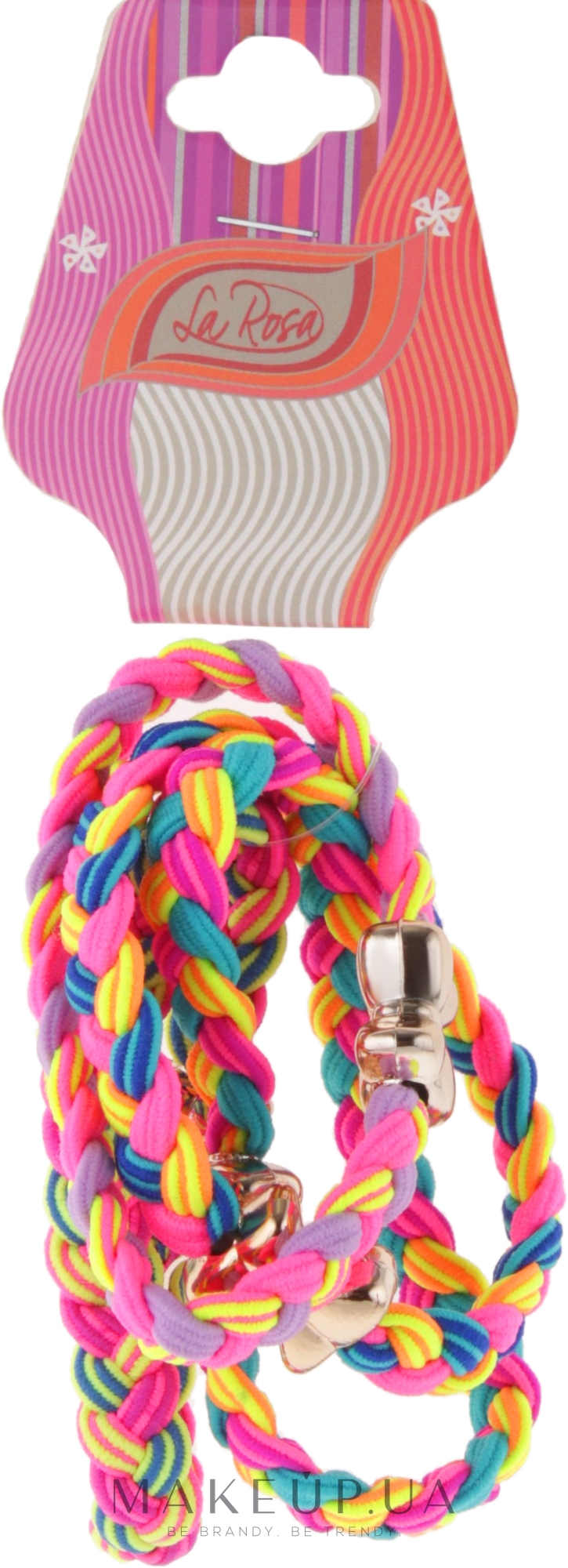 Резинка для волос, HA-9123, разноцветная - La Rosa — фото 4шт