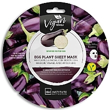 Парфумерія, косметика Маска для нормальної шкіри обличчя - IDC Institute Egg Plant Sheet Mask