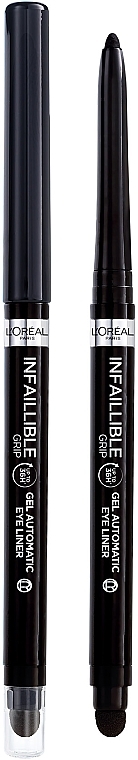 Водостойкий автоматический гелевый карандаш для контуров век - L'Oreal Paris Infaillible Grip Gel Automatic Eye Liner — фото N1