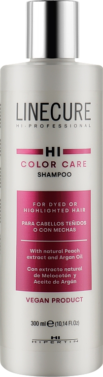 Шампунь для окрашенных волос - Hipertin Linecure Vegan Color Care Shampoo