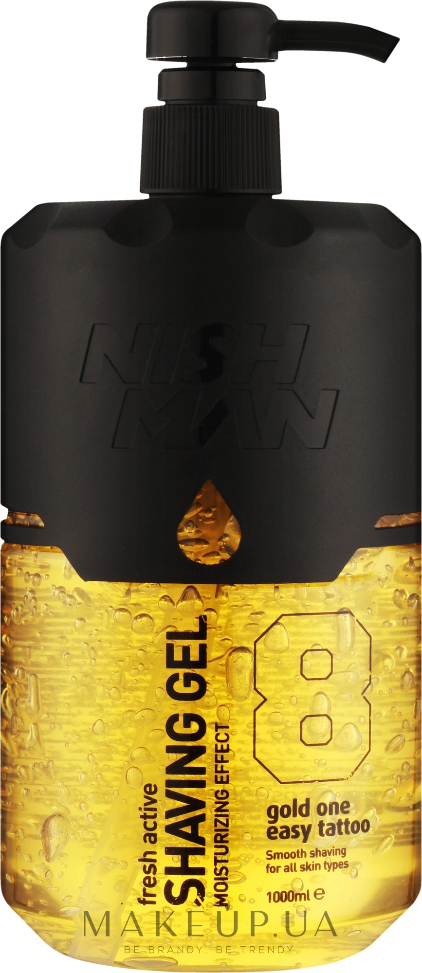 Гель для бритья - Nishman Shaving Gel No.8 Gold One — фото 1000ml
