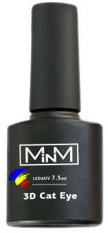 Топ без липкого слоя 3D Кошачий глаз - M-in-M No Wipe 3D Cat Eye Top Coat — фото N1