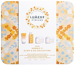 Парфумерія, косметика Набір - Lumene Valo Glow & Go Collection (f/balm/15ml + essense/50ml + cr/2x15ml)