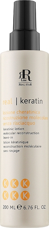 Спрей-лосьйон з кератином для молекулярного відновлення - RR Line Real Keratin Lotion — фото N1