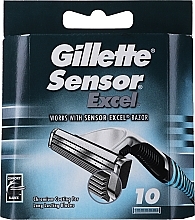 Духи, Парфюмерия, косметика Сменные кассеты для бритья, 10 шт. - Gillette Sensor Excel