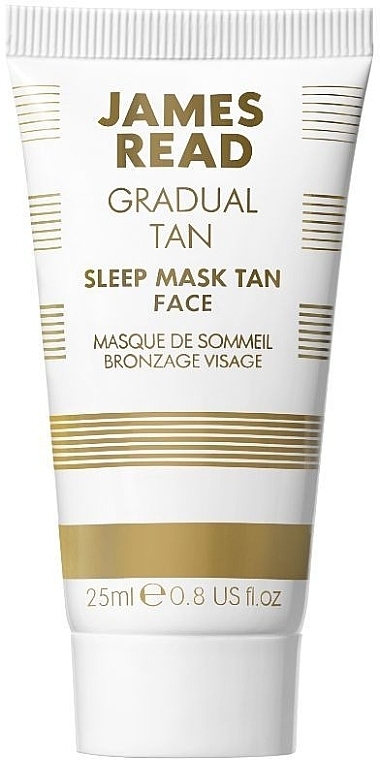 Нічна маска для обличчя "Догляд і засмага" - James Read Gradual Tan Sleep Mask Tan Face Travel Size — фото N1