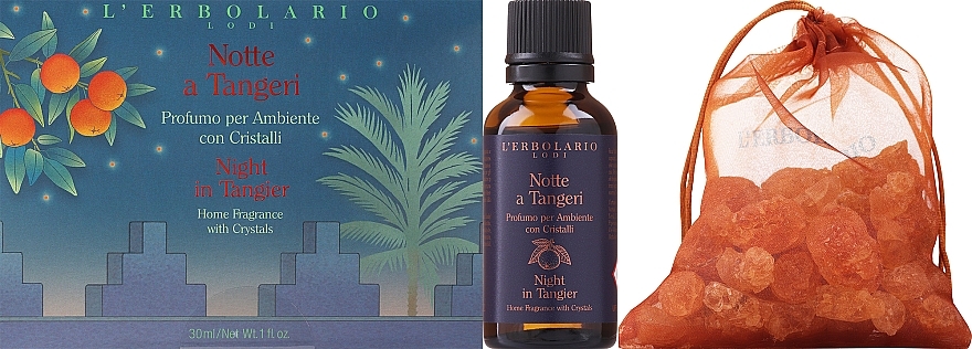 L'Erbolario Notte a Tangeri - Набір (home/fragrance/30ml + crystals) — фото N1