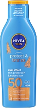 Духи, Парфюмерия, косметика Солнцезащитный бальзам для загара - NIVEA Sun Protect & Bronze SPF50 Dual Effect