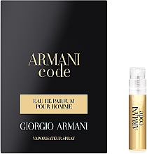 ПОДАРОК! Giorgio Armani Armani Code - Парфюмированная вода (пробник) — фото N1