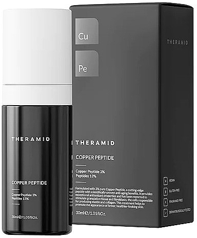 Антивікова сироватка з пептидами міді для обличчя - Theramid Copper Peptide — фото N1