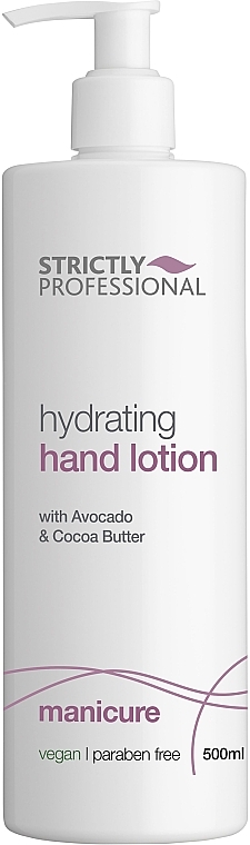 Лосьон для рук с авокадо и маслом какао - Strictly Professional Hydrating Hand Lotion — фото N1