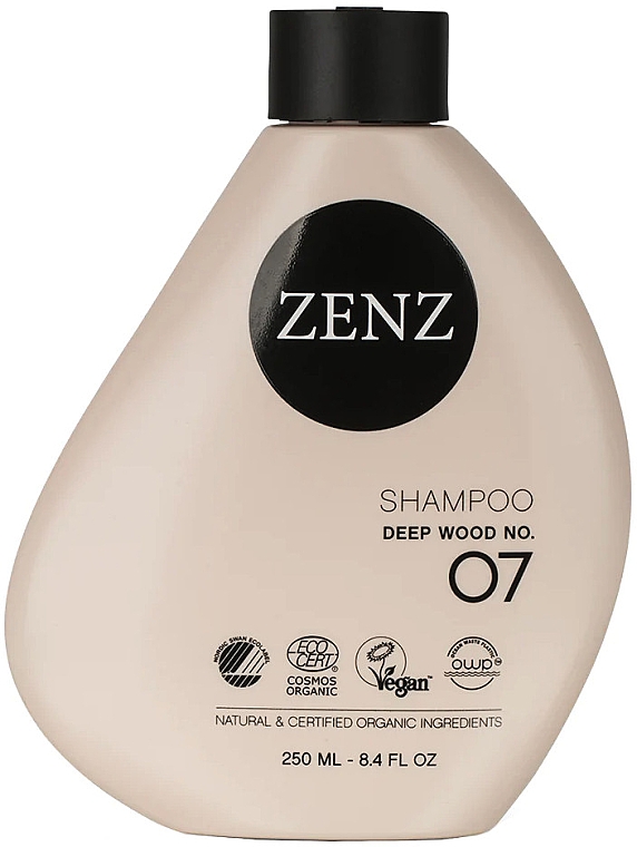 Шампунь увлажняющий - Zenz Organic No.07 Deep Wood Shampoo — фото N1