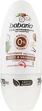 Роликовий дезодорант - Babaria Coco And Vanilla Hidratant Deodorant Roll-on — фото N1