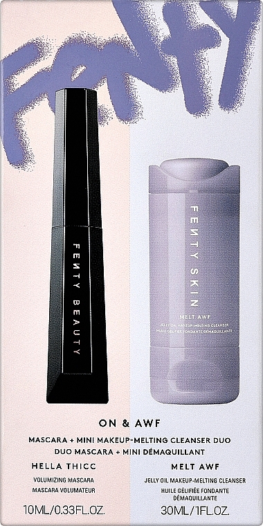 Набор - Fenty Beauty On & Awf (mascara/10ml + cleanser/30ml) — фото N1