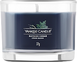 Парфумерія, косметика Ароматична свічка в склянці - Yankee Candle Bayside Cedar (міні)