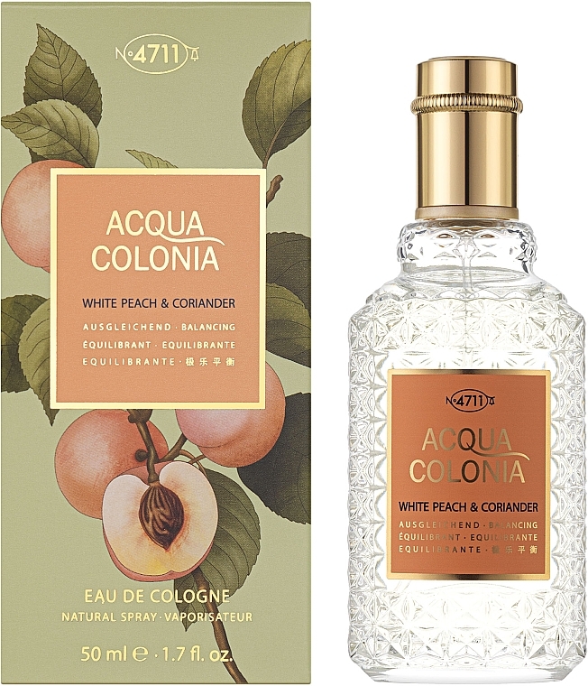 Maurer & Wirtz 4711 Acqua Colonia White Peach & Coriander - Одеколон — фото N2