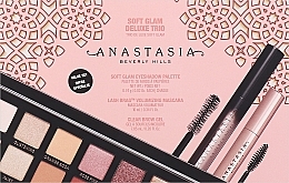 Духи, Парфюмерия, косметика Набор для макияжа - Anastasia Beverly Hills Soft Glam Deluxe Trio (pal/10.36g + mascara/10ml + b/gel/7.85ml)