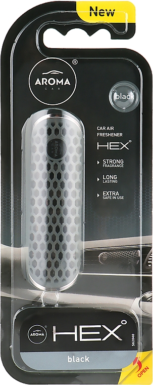 Ароматизатор "Черный" для автомобиля - Aroma Car Hex