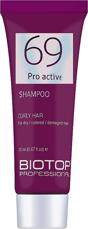 Шампунь для виткого волосся - Biotop 69 Pro Active Shampoo — фото N1