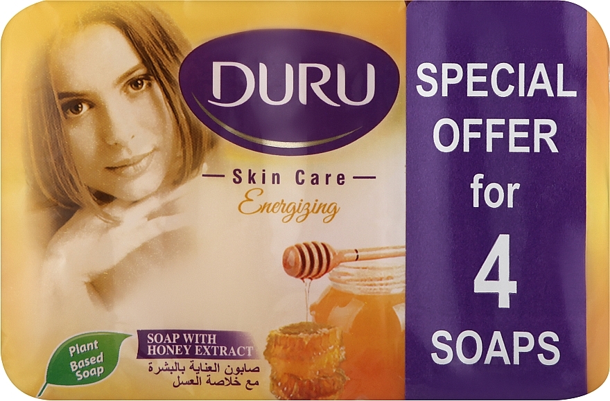 Косметичне мило з екстрактом меду - Duru Skin Care x4 — фото N1