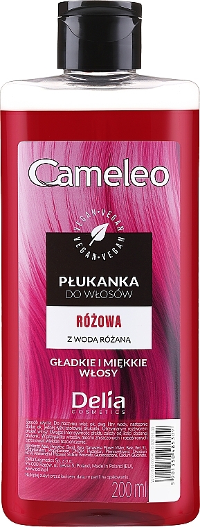 Оттеночный ополаскиватель, розовый - Delia Cosmetics Cameleo