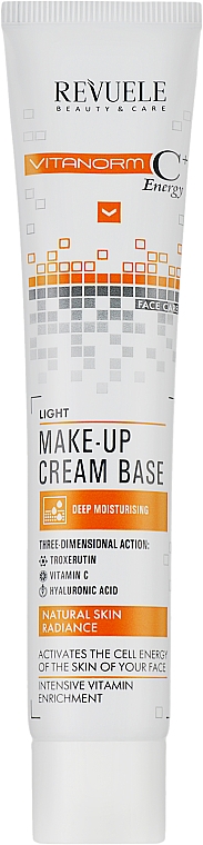 Крем-база під макіяж - Revuele Vitanorm C+ Make-up Cream Base - Light — фото N1
