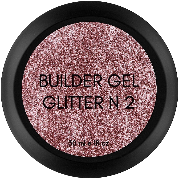 Гель для нарощування нігтів, 30 мл - One Pro Line Builder Gel Glitter — фото N2