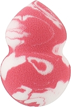 Спонж для макияжа "Beauty Blender", мраморный, 6 см, бело-розовый - Beauty LUXURY — фото N1
