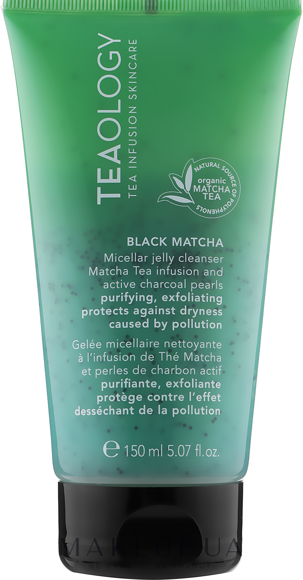 Міцелярний очищувальний гель для обличчя з чорною матчею - Teaology Matcha Tea Black Matcha Micellar Jelly Cleanser — фото 150ml