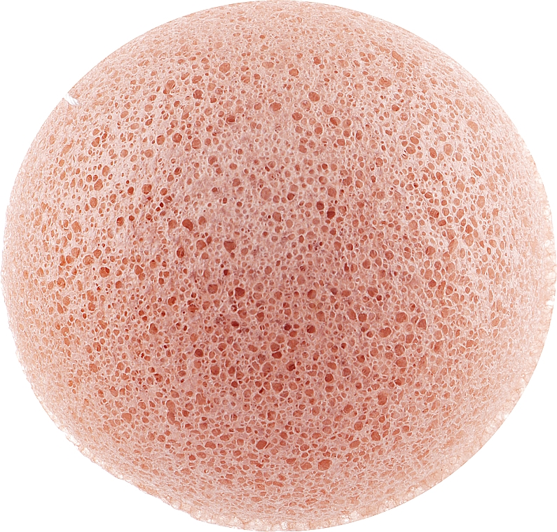 Спонж для лица конжаку с розовой глиной премиум - The Konjac Sponge Co French Pink Clay Face Puff — фото N1
