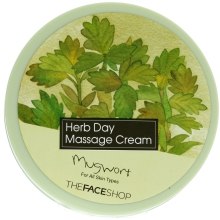 Парфумерія, косметика Масажний крем для обличчя - The Face Shop Herb Day Massage Cream Mugwort