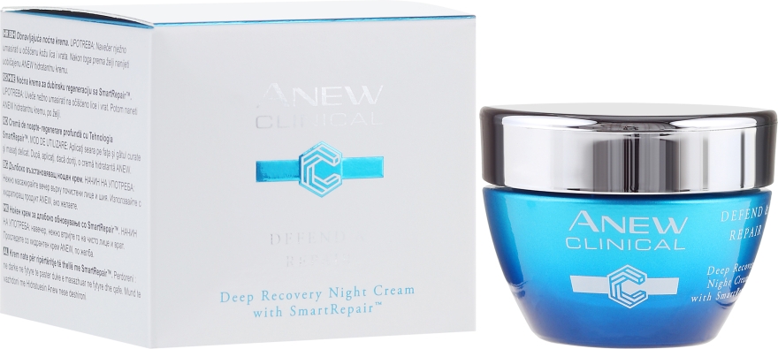 Питательный восстанавливающий ночной крем - Avon Anew Deep Recovery Night Cream Smart Repair — фото N1