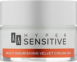 Парфумерія, косметика Мультиживильний пом'якшувальний крем 24г - AA Hipersensitive Skin Multi-Nourishing Velvet Cream 24h