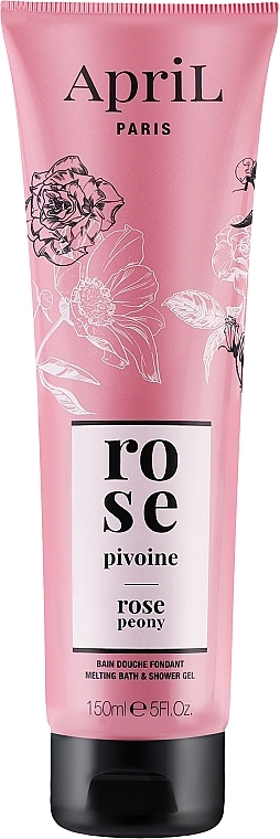 Гель для душа "Розовый пион" - April Rose Peony Melting Bath & Body Gel (туба) — фото N1